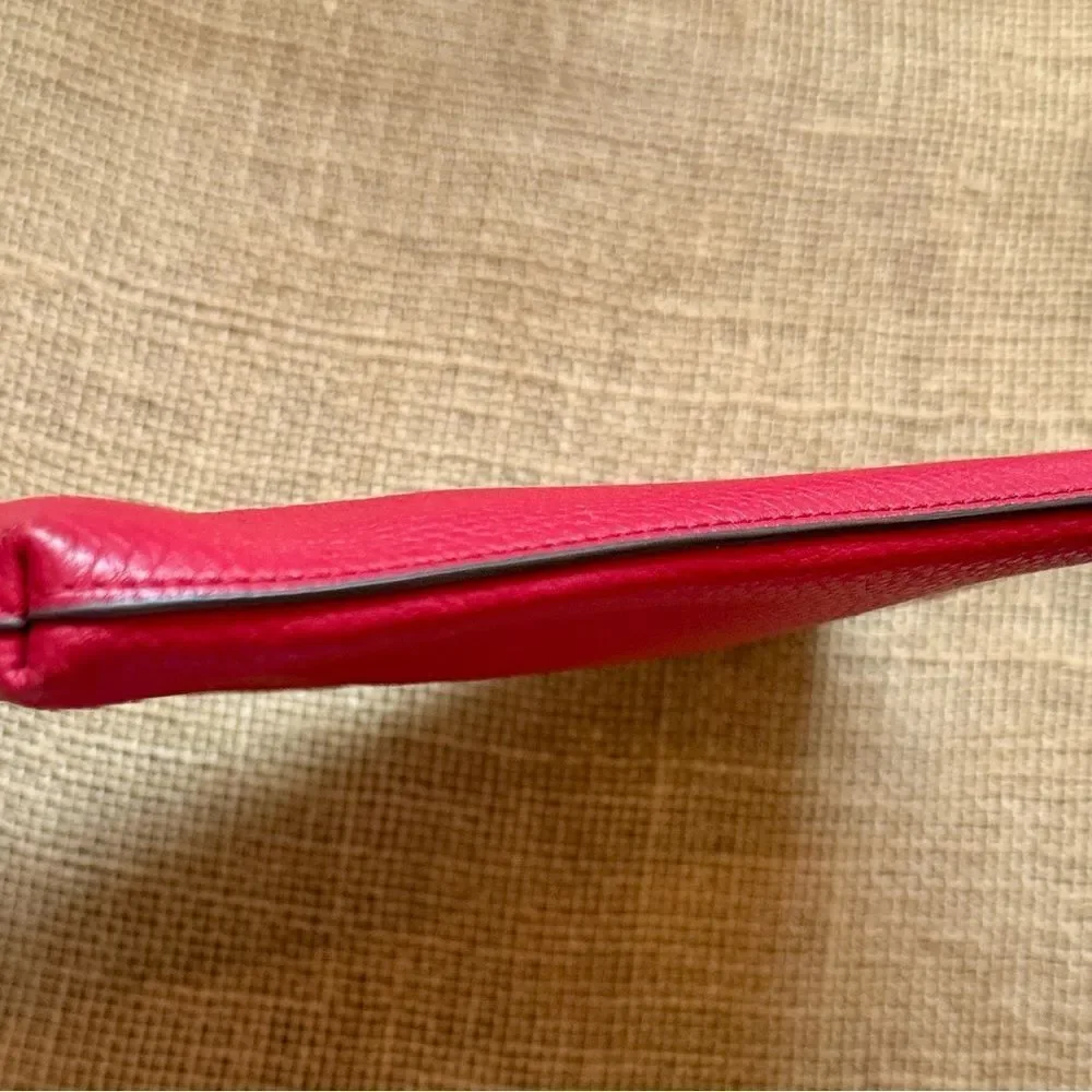 Tory Burch Vibrant Red Wristlet Clutch